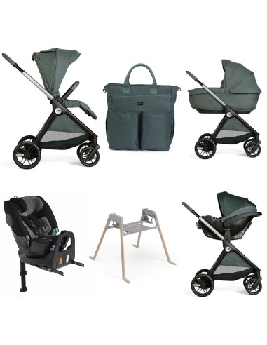 Chicco - Trio Bellagio2 Gran Comfort Con Kory Plus +Seggiolino Auto FullSeat 360 i-Size con base