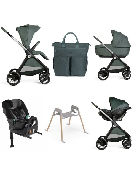 Chicco - Trio Bellagio2 Gran Comfort Con Kory Plus +Seggiolino Auto FullSeat 360 i-Size con base