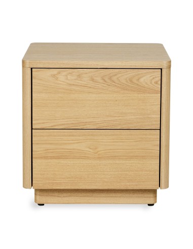 Quax - Comodino  2 Cassetti - Legno di Frassino Naturale - Spedizione Gratuita