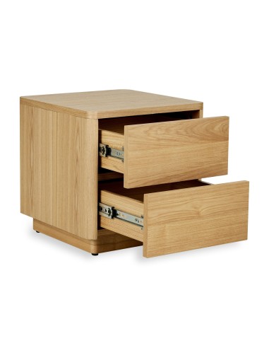 Quax - Comodino  2 Cassetti - Legno di Frassino Naturale - Spedizione Gratuita