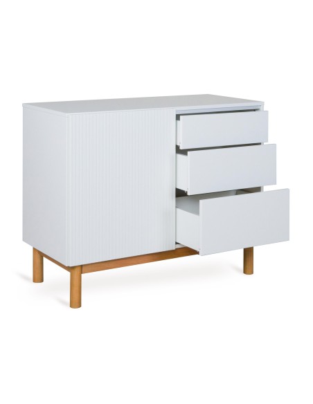 Quax - Cassettiera Mood con Anta a Battente + 3 cassetti - Spedizione Gratuita