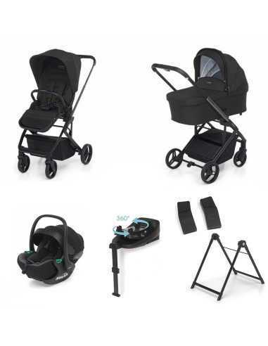 Foppapedretti - Trio TicToc Con Seggiolino Auto Rek i-Size + Base REK, Supporto Elevo e Adattatori OMAGGIO - Spedizione Gratuita