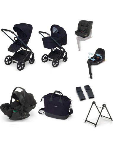 Foppapedretti - Promo Trio TicToc Pro Con Disk Infant Rekline, Disk Grow, Base Disk, Adattatori, Borsa Elegant e Supporto Elevo