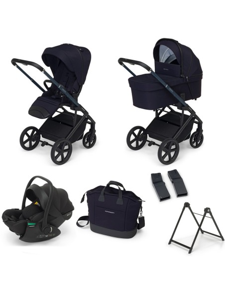 Foppapedretti - Promo Trio TicToc Pro Con Disk Infant Rekline, Adattatori, Borsa Elegant e Supporto Elevo - Spedizione Gratuita