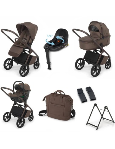 Foppapedretti - Promo Trio Commander Con Disk Infant Rekline, Adattatori, Disk Grow, Base Disk, Elevo E Borsa Elegant