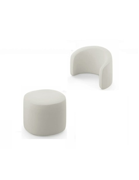 Erbesi - Set Pouf+Schienale
