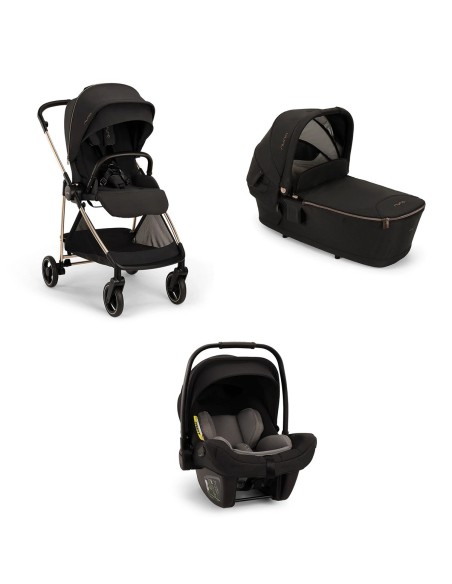 Nuna - Bundle Trio Ixxa Next Riveted Rose Con Navicella Lytl e Ovetto Pipa Next - Spedizione Gratuita