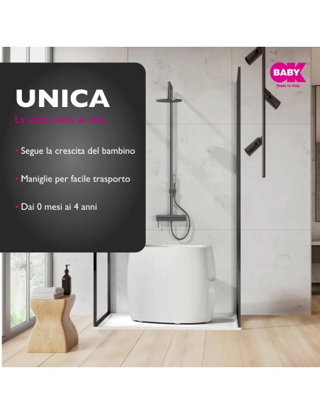 Ok Baby - Unica Vasca da 0/48 Mesi in Granito