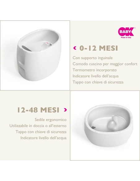 Ok Baby - Unica Vasca da 0/48 Mesi in Granito
