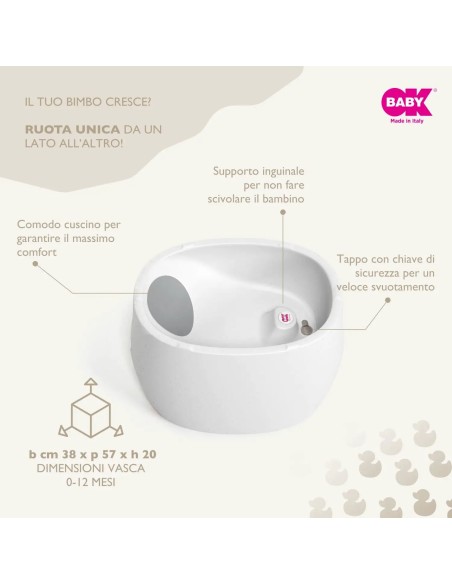 Ok Baby - Unica Vasca da 0/48 Mesi in Granito