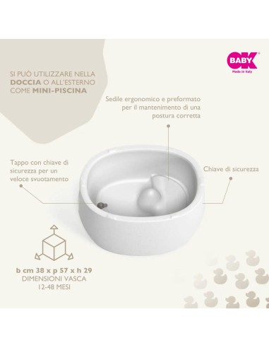 Ok Baby - Unica Vasca da 0/48 Mesi in Granito