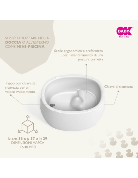 Ok Baby - Unica Vasca da 0/48 Mesi in Granito