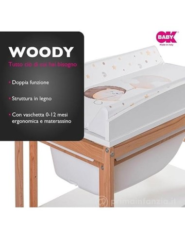Ok Baby - Woody Bagnetto/Fasciatoio in Legno
