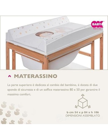 Ok Baby - Woody Bagnetto/Fasciatoio in Legno