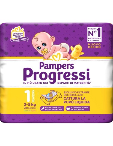 Pampers - Pannolini Newborn Taglia 1 (2-5kg) 28 pz.