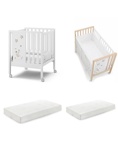 Erbesi - Set Lettino Maxi Cucù + Materasso Culla + Materasso Lettino + Piumone Maxi Cucù - Spedizione Gratuita