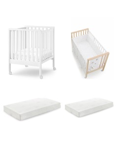 Erbesi - Set Lettino Maxi + Materasso Culla + Materasso Lettino + Piumone Maxi Cucù - Spedizione Gratuita