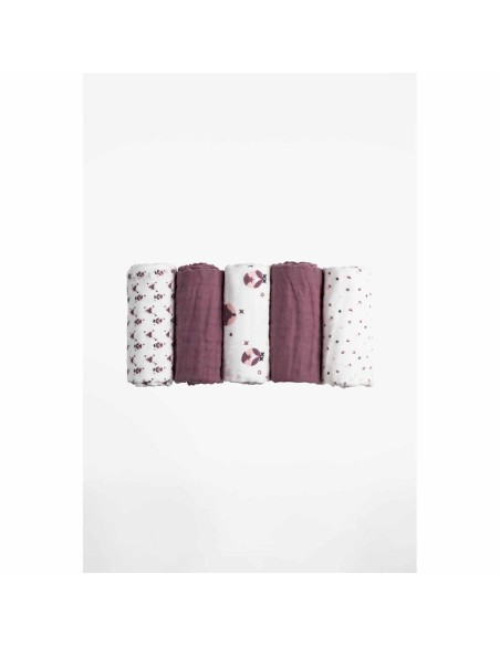 Koala Babycare - Soft Touch Set di 5 mussole di 50x25 cm