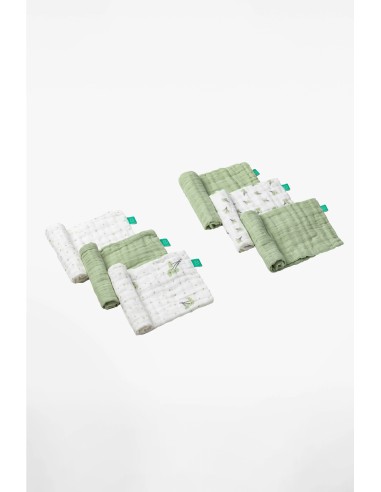 Koala Babycare - Soft Touch set da 6 Mussole 30x30 Blossom Green