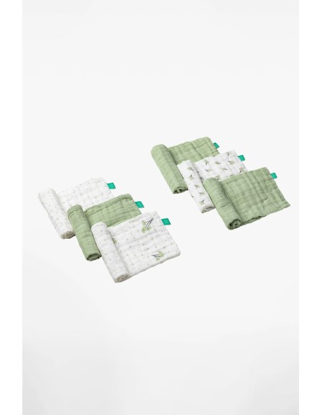 Koala Babycare - Soft Touch set da 6 Mussole 30x30 Blossom Green
