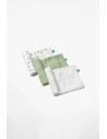 Koala Babycare - Soft Touch Set da 3 Mussole 80x80cm Blossom Green
