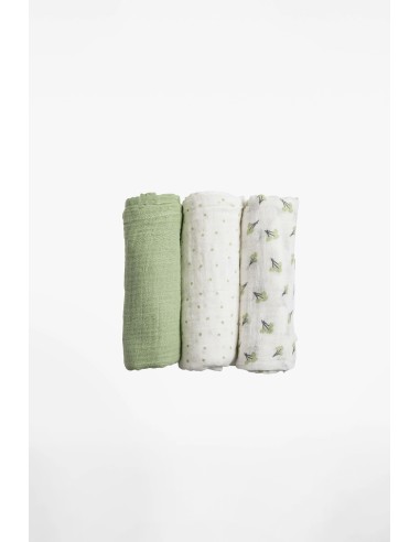 Koala Babycare - Soft Touch Set da 3 Mussole 80x80