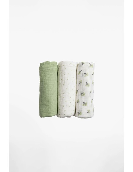 Koala Babycare - Soft Touch Set da 3 Mussole 80x80