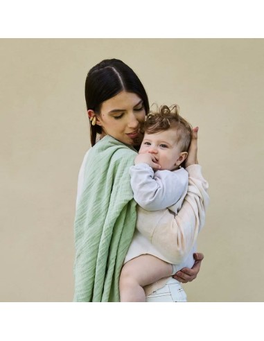 Koala Babycare - Soft Touch set da 2 Mussole 120x120cm Sage Green