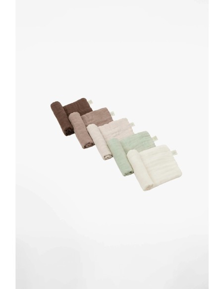 Koala Babycare - Soft Touch Set da 5 mussole 30x30cm Bamboo Cozy