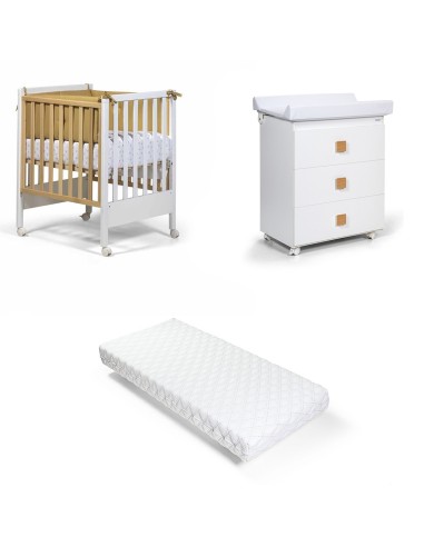 Bebex - Kit Lettino Kresco Con Bagnetto, Materasso Mini e Large e Piumone - Spedizione Gratuita
