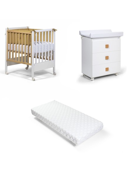 Bebex - Kit Lettino Kresco Con Bagnetto, Materasso Mini e Large e Piumone - Spedizione Gratuita