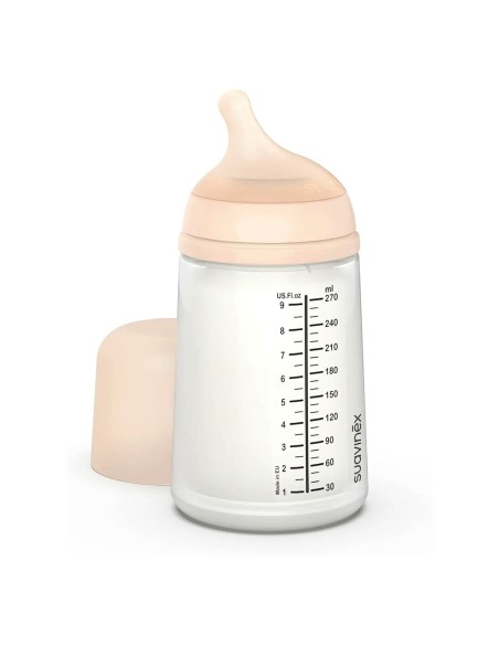 Suavinex - Biberon Zer.Zero 270ml con Tettarella in Silicone Anticolica