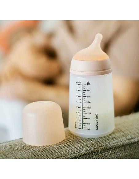 Suavinex - Biberon Zer.Zero 270ml con Tettarella in Silicone Anticolica