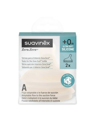 Suavinex - Tettarelle Zero.Zero Speciale Allattamento in Silicone Anticoliche