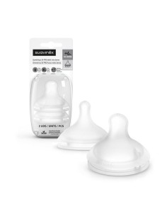 Suavinex -  Tettarelle Silicone Sx Pro Fisio Flusso pappa XL 2 pezzi