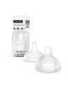 Suavinex -  Tettarelle Silicone Sx Pro Fisio Flusso pappa XL 2 pezzi
