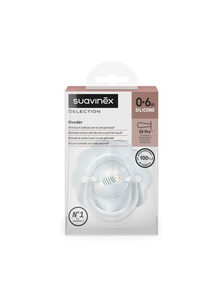 Suavinex - Succhietto Wonder Silicone Decorato 0-6m