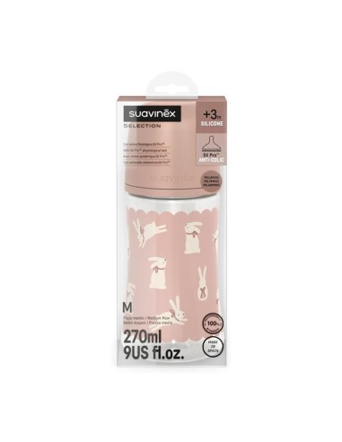 Suavinex - Biberon Wonder Silicone Coniglio 270ml