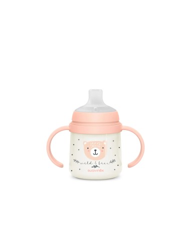 Suavinex - La prima tazza con beccuccio in silicone da 150 ml Wild & Free