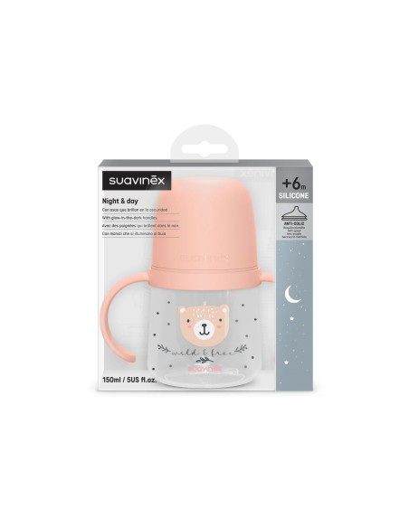 Suavinex - La prima tazza con beccuccio in silicone da 150 ml Wild & Free