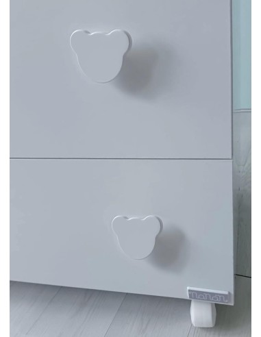 Nanan - Bagnetto 3 Cassetti Con Pomelli Orsetto - Spedizione Gratuita