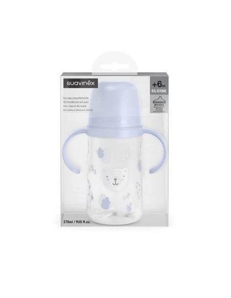 Suavinex - Biberon Antigoccia Con Manici Wild&Free 270ml +6mesi