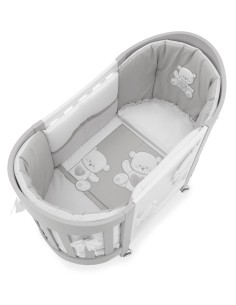 Italbaby - Set per Lettino Jolie Lenzuola Ovale 3Pezzi