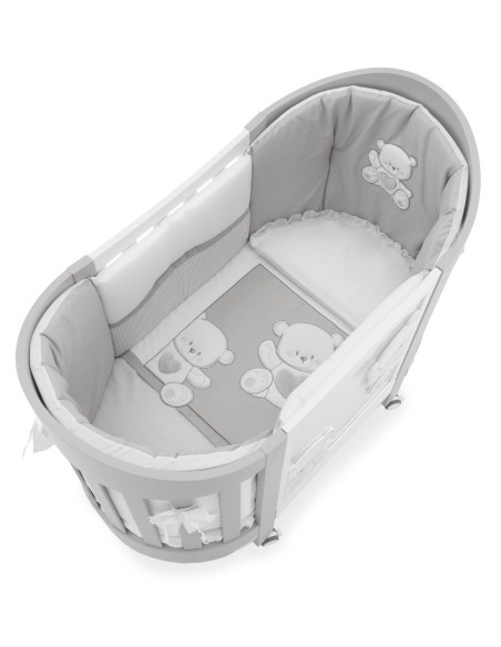 Italbaby - Set per Lettino Jolie Lenzuola Ovale 3Pezzi