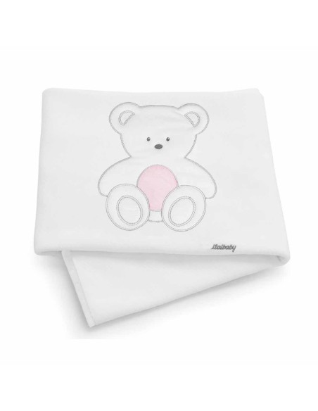 Italbaby - Coperta Piquè per Culla Peluche