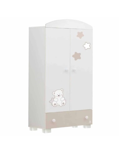 Italbaby - Armadio My Teddy Bianco/Tortora - Spedizione Gratutita