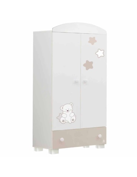 Italbaby - Armadio My Teddy Bianco/Tortora - Spedizione Gratutita