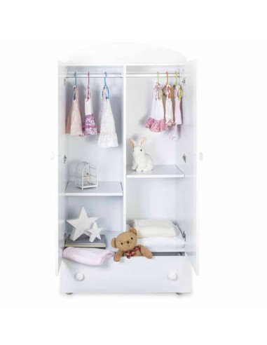 Italbaby - Armadio My Teddy Bianco/Tortora - Spedizione Gratutita