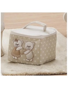 Italbaby - Beauty Case Tessile Rettangolare Dolci Coccole