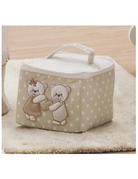 Italbaby - Beauty Case Tessile Rettangolare Dolci Coccole